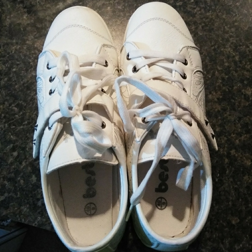 White fashion sneakers